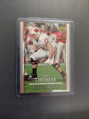2007 Upper Deck FIRST EDITION ROOKIE JOE THOMAS RC! Wisconsin - Cleveland Browns - Image 1 of 2