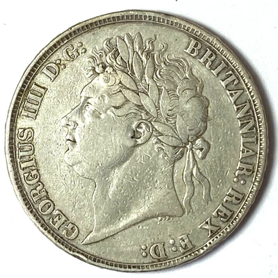 1821 Great Britain Silver One Crown KM# 680.1 - Image 1 of 2