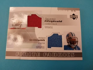 2004 Finite Fabrics Larry Fitzgerald/ Roy Williams Dual RC Jerseys! HoT! - Picture 1 of 1