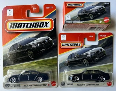 Matchbox Holden VF Commodore SSV x 3 - Powergrab, Long Card & Short Card. - image 1 of 4