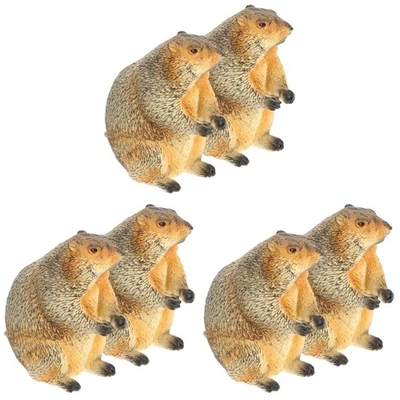 Groundhog Figurine Miniature Sculpture for Garden Decor and Cake Toppers Kids... - Image 1 of 4