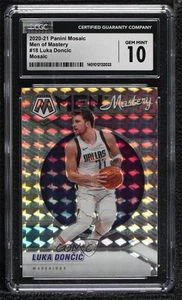 2020 Panini Mosaic Men of Mastery Prizm Luka Doncic Dončić #18 CGC 10 Gem Mint - Picture 1 of 3