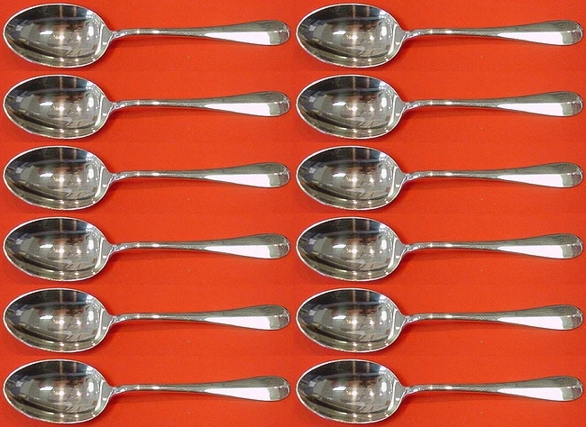 Juego de cuchara sopera Queen Anne-Williamsburg por Stieff de plata esterlina 12 6 3/4" Foto 1 de 4