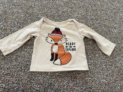 Top Healthtex Boys Beige Fox Listo para Explorar 6-9M Foto 1 de 2