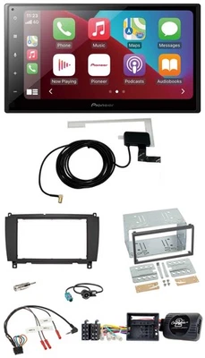 Pioneer USB Bluetooth DAB Lenkrad 2DIN Autoradio für Mercedes CLK A209 C209 2004 - Bild 1 von 4