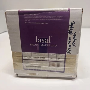 Moab Lasal Photo Matte Paper (230 gsm) for Inkjet - 24" Wide Roll - 100' Long - Picture 1 of 5