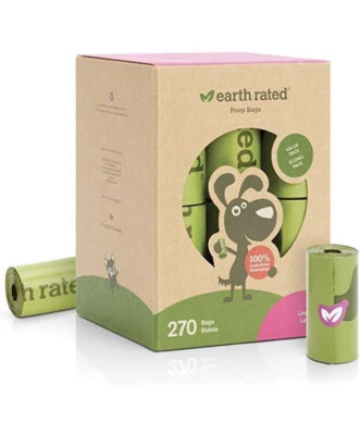 Bolsas de caca de perro con clasificación Earth Bolsas de caca gruesas y fuertes para perros garantizadas Foto 1 de 4