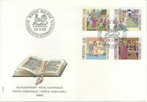 FDC Sobre Primer día SUIZA Pro Patria 1989 - Imagen 1 de 1
