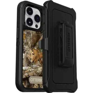 *NEW* iPhone 14 Pro OtterBox DEFENDER SERIES Case & Holster- RealTree Edge Black - Picture 1 of 8