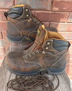 Carolina Boots Bruno CA5520 Brown Steel Toe Waterproof Sz 10 4E Extra wide Work - Picture 1 of 10