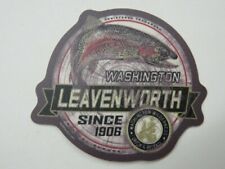 Cool STICKER ~ LEAVENWORTH, Washington Since 1906 - Trout Fish Catch & Rlease