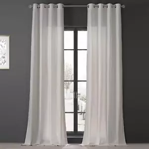 HPD HALF PRICE DRAPES DTCC-20802-108-GR Dune Textured Solid Cotton Grommet - Picture 1 of 7