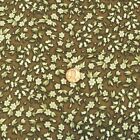 Sonnet Lily of the Valley Floral Fabric April Cornell Brown Cotton 1.5 Yd