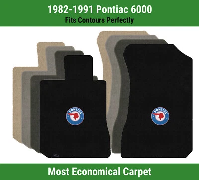 Alfombrillas delanteras Lloyd Velourtex para Pontiac 6000 82-91 con logotipo Pontiac Chief Foto 1 de 4