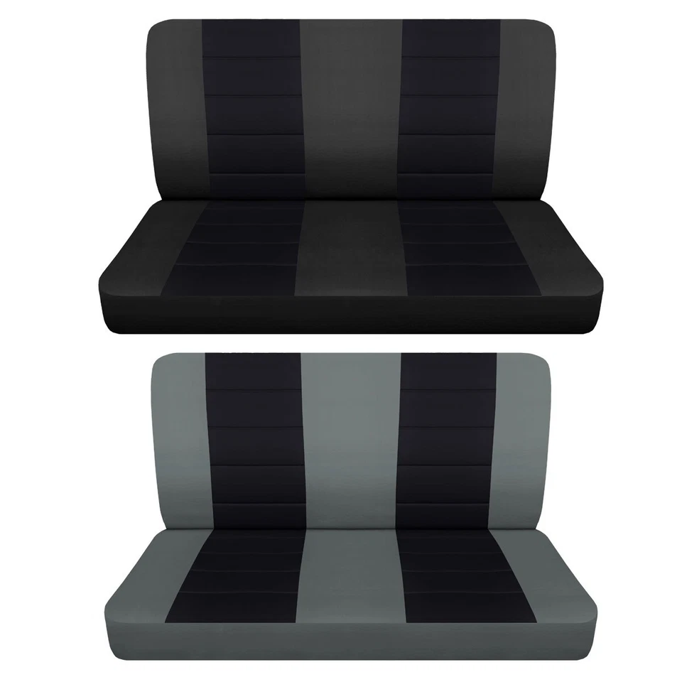 Fundas de asiento de camioneta para GMC Sonoma serie 1982-1993 gris y negro Foto 1 de 1