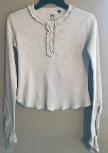 Mädchen Buffalo David Bitton Gr. XL - hellbraunes Langarm Thermo Spitzen Top - Bild 1 von 4