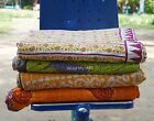 10 PIÈCES couvre-lit indien vintage courtepointe coton fait main courtepointes cadeau chauffage