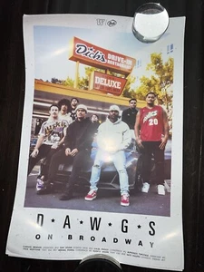 Washington Huskies Football Team Poster Dick's Drive-In 12x18 Dawgs On Broadway - Picture 1 of 9