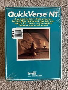 QuickVerse Bible Reference Collection Parsons 5.25 Floppy Disk 1993 Sealed RARE