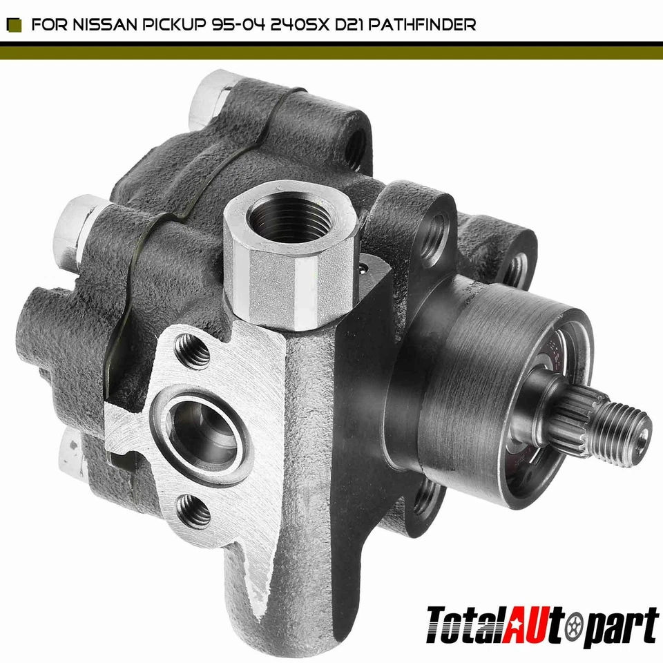 Power Steering Pump for Nissan Pathfinder 1987-1988 Pickup 1995-2004 D21 240SX - Image 1 of 4