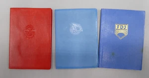 3 Mitgliedsbücher FDJ mit Marken und extra Marken - Bild 1 von 14
