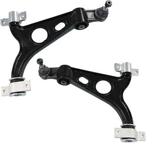 Kit 2 Coppia Bracci Oscillanti Anteriori Inferiori Alfa Romeo 147 156 GT Trapezi - Picture 1 of 8