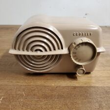 Vintage Crosley 11-118U Tan Bullseye Bakelite Tube Radio Works