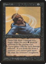 Drain Life x (1)  Beta NM (RG) 4RCards