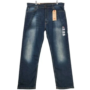 NEU Levi's Herren 505 Jeans 40x30 blau Stretch dunkel gewaschen gerades Bein Western - Bild 1 von 14