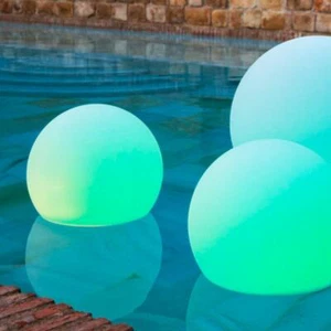NEW GARDEN BULY 30 RGBW LED-GARTEN KUGEL SOLAR SCHWIMMENDE POOLLAMPE AKKU IP68 - Bild 1 von 7