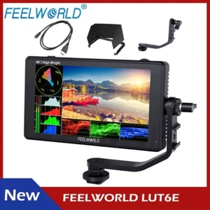 FEELWORLD LUT6E 6 inch On Camera Monitor Touch Screen 3D LUT 1600nit Bright LCD - Picture 1 of 9