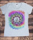 Women's T-Shirt - Buddha Chakra Symbols - Vibrant And Spiritual Slim Tee Ts1754