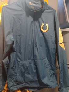 Nike NFL Colts Pullover Small Jacket 🧥 Mens On Field Apparel Windbeaker - Picture 1 of 10