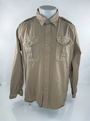J PETERMAN - SAFARI Bush Ranch Field Chore Barn Work Mens XL Shirt - Image 1 of 4