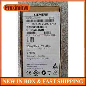 Nuevo Siemens 6SE6440-2UD17-5AA1 6SE6 440-2UD17-5AA1 MICROMASTER440 sin filtro - Imagen 1 de 1