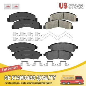 Front Rear Ceramic Brake Pad For 1999-2005 Ford F-250/F350 Super Duty Excursion - Picture 1 of 6