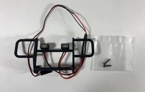 Trx4m Front Bumper With 2 Leds Lights For 1/18th Rc Crawler Car K10 F150 Upgrade - Picture 1 of 4