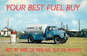 CHARLESTON SOUTH CAROLINA SEABOARD GAS TRUCK VINTAGE ADVERTISING POSTCARD - Picture 1 of 2