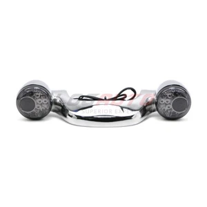 For Harley Touring Road Glide Bullet Rear Brake LED Light Bar Turn Signal Chrome - Picture 1 of 10