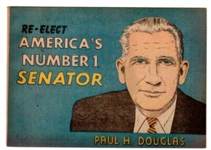 Paul Douglas Illinois senatore primo esempio di campagna a fumetti - Foto 1 di 2