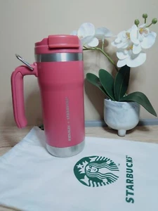 STARBUCKS STANLEY TUMBLER DUSTY ROSE PINK 16OZ STAINLESS STEEL 2024 - Picture 1 of 7