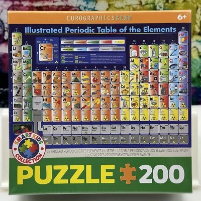 Rompecabezas EUROGRAPHICS Tabla Periódica Ilustrada de los Elementos 200 ¡NUEVO! Foto 1 de 4