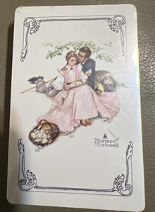 Vintage Trump Deck Of Norman Rockwell Playing Cards Poker Rummy Games Sealed New - Picture 1 of 6