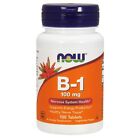 NOW Foods Vitamin B-1 100 mg, 100 Tablets