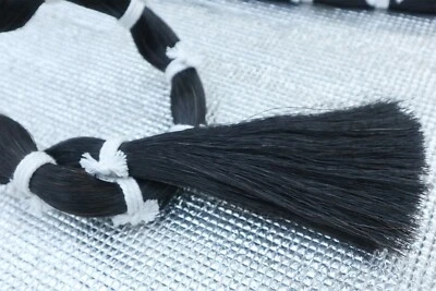 250 г сильный черный конский волос, виолончель скрипка бант конский волос, конский хвост - Изображение 1 из 4