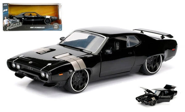 Jada Toys DOM'S PLYMOUTH GTX "FAST & FURIOUS 8" BLACK 1:24 - Immagine 1 di 1