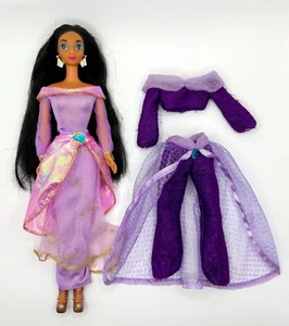 Disney Princess Jasmine Special Sparkles (1994) Doll Aladdin 90s w/ 2 Outfits - Picture 1 of 12