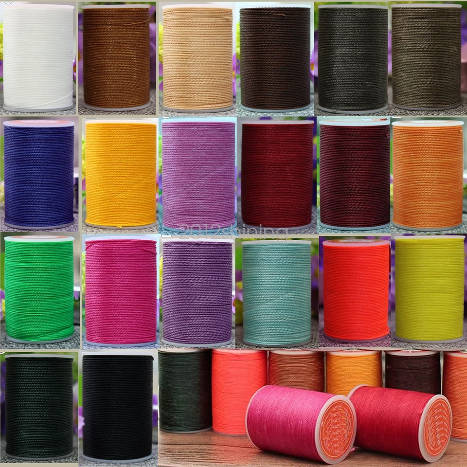 0.65mm Round Waxed Thread Leather Hand Sewing Stiching Cord 78 meters - Image 1 of 1