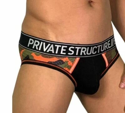 Private Structure Brief SOHO Military Slip Briefs Camo Orange 4022 32 - Image 1 of 4