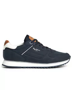 Pepe Jeans - Hombre Piel Sintética Bajo Zapatillas - London Street M Azul Marino - Imagen 1 de 6
